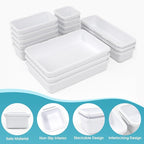 16 PCS Drawer Organizer Set, 4 Size Makeup Drawer Divider Organizer - Image 3