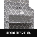 GORILLA GRIP Over The Door Organizer Storage, 5 Deep Hanging Shelves, Holds - Image 4