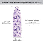 Purple Butterfly Ironing Board Cover Iron Pad Covers Padding - Image 5