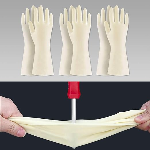 BOOMJOY Nitrile Cleaning Gloves, Heavy Duty Dishwashing Gloves, Reusable Large by BOOMJOY