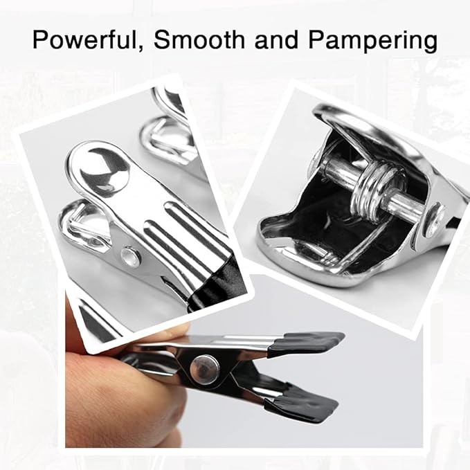 30PCS Small Clothes Pin, Stainless Steel Clothespins, Metal Laundry Grip Clips - Image 3