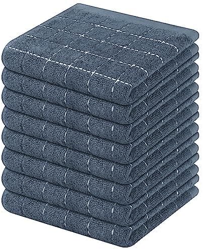 Mordimy 100% Cotton Terry Cloth Dish Cloths, Soft and Absorbent Checkered Dish - Image 2