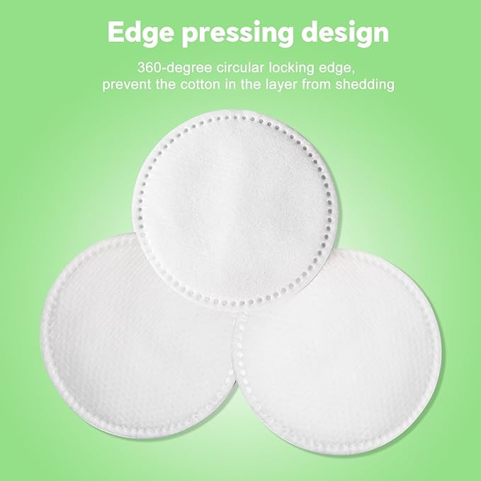 Boxed 100% Cotton Rounds for Face, Dual-Texture, Lint-Free Makeup Remover Pads - Image 4