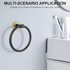 SetSail Towel Holder for Bathroom Wall 4 Packs Towel Ring Stainless Steel Heavy - Image 7