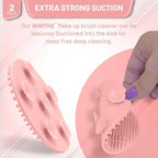 MINTHE™ Makeup Brush Cleaner Mat | 2 Pack | Silicone Make up Cleaning Pad - Image 4