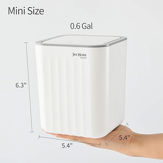 SUBEKYU 0.6 Gal Mini Desktop Trash Can - Image 2