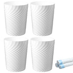 4Pcs Small Trash Can, Wastebasket Recycling Bin, Round Garbage Can, Plastic by Unknown