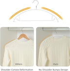 Nature Smile Non Slip PVC Coating Sweater Hangers, Dress Suit Coat Hangers - Image 3