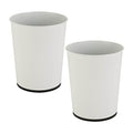 Bath Bliss 5 Liter Small Wastebasket | 2 Pack | Round Open Top | Trash Can | by BathBliss