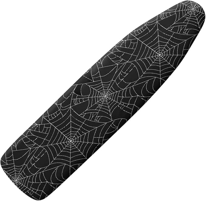 GLENLCWE Black Spider Cobweb Ironing Board Cover by GLENLCWE