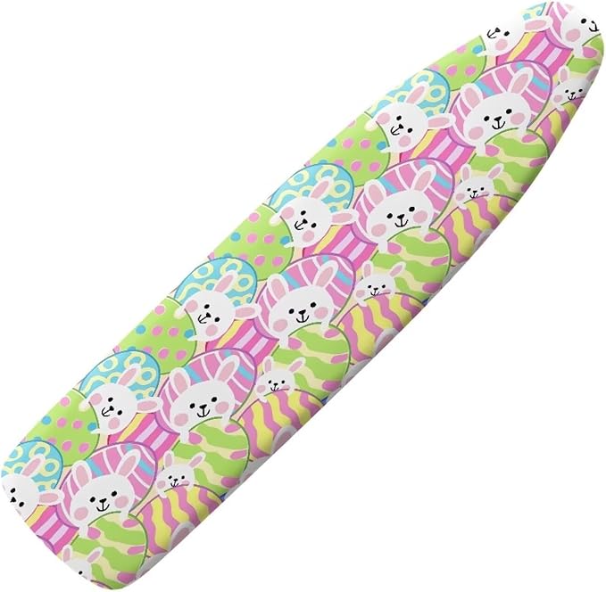 Sprowallow Cartoon Rabbit Ironing Board Covers Silicone Coating 15x54 inch by Sprowallow