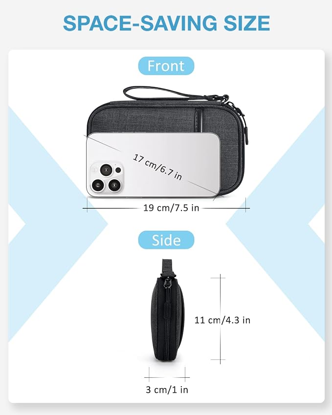 BAGSMART Cord Organizer Travel Cable Organizer Bag Tech Electronic Organizer - Image 3