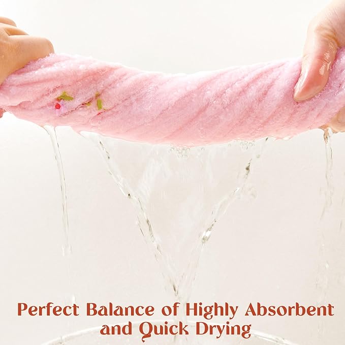 Jacquotha Pink Hand Towels for Bathroom – Soft Cotton, 13x29 Inches, - Image 4