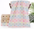 Pidada Hand Towels Set of 4 Colorful Polka Dot Pattern 100% Cotton Soft - Image 6