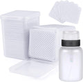 400pcs Lint Free Nail Wipes, 1 Pull-Off Pump-Style Bottle Suitable by qiqibaobao