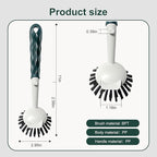Dish Brush, 2 Pack with Comfortable Handle, with Built-in Scraper, Scrub Brush - Image 2