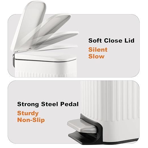 Bathroom Trash Can with Toilet Brush - Image 7