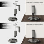 2 Pack Windproof Door Stoppers Adjustable Bottom of Door Holder No Drilling - Image 4