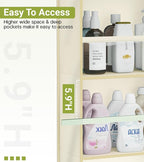 AOODA 2 Pack Over the Door Organizer, Large Capacity Closet Door Hanging - Image 4