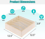 Drawer under Cabinet Clothes Organizer 5 Cell Foldable Storage Cubes Underwear - Image 2