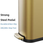 2.6 Gallon Slim Bathroom Trash Can - Image 7