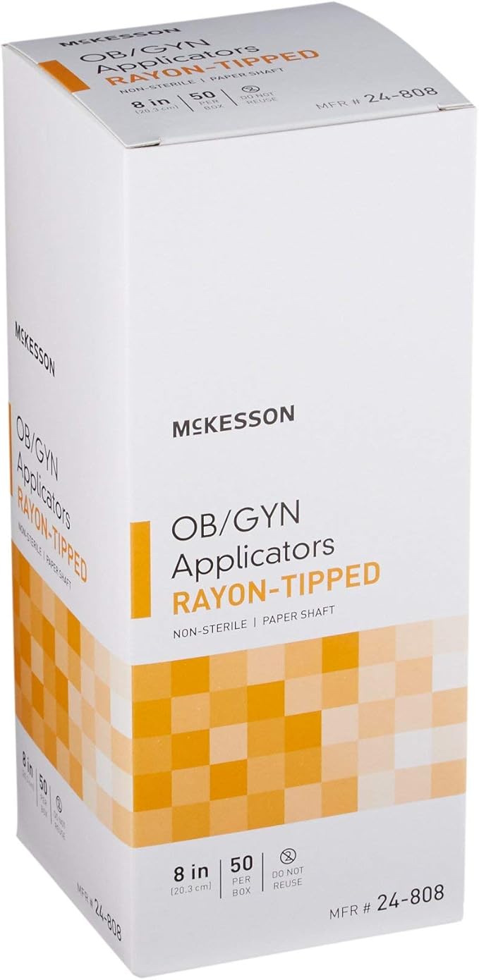 McKesson OB/GYN Applicators Rayon Tipped, Non-Sterile, 8 in, 1 Pack - Image 8