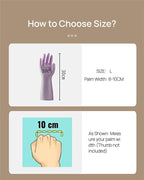 LIICHAAO 2-12 Pairs Gloves for cleaning bathroom, NO ODOR, Stay On Comfort Fit - Image 6