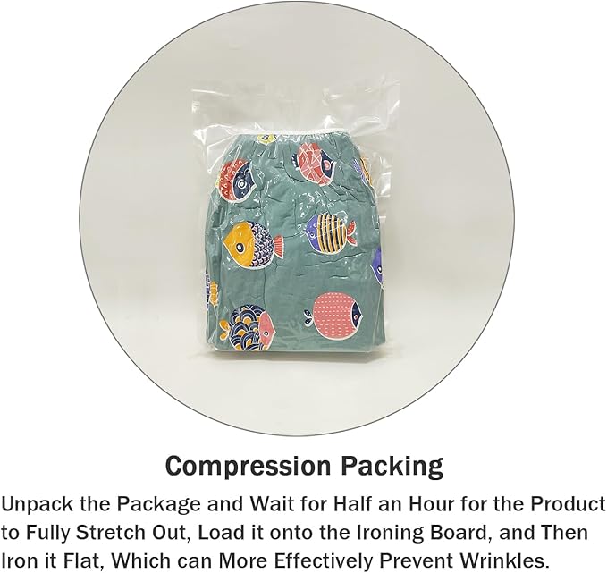 Ironing Board Cover and Pad Standard Size 15" x 54", 3 Pairs of Hook and Loop - Image 6