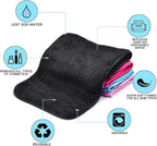 UWEME Makeup Remover Cloths 4 Count: Microfiber Reusable Fast Drying Washcloth - Image 2