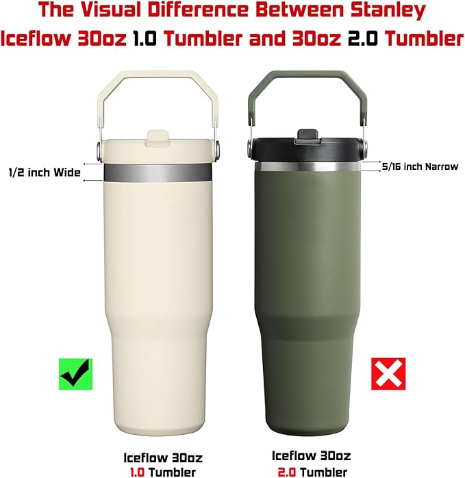 ALINK Replacement Straws for Stanley Iceflow 30oz Flip Tumbler, 6 Pack Reusable - Image 4