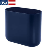 iDesign Small Slim Plastic Bathroom Trash Can, Garbage Can - Image 2