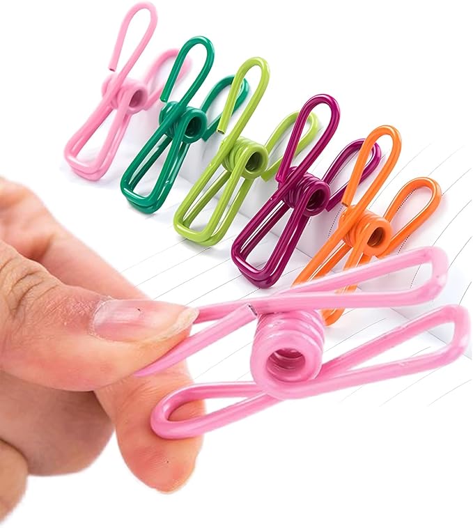 skrnrhrery30 Pack 2 inch Colored Clothes peg, Practical PVCWaterproof Stainless - Image 2
