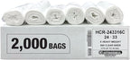 Aluf Plastics High Density Trash Bags, 12-16 Gallon, 16 Micron, by AlufPlastics