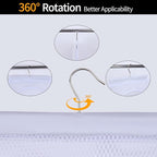 Breathable Mesh Laundry Hamper, Bringing Hooks Foldable Hanging Shower Caddy - Image 3