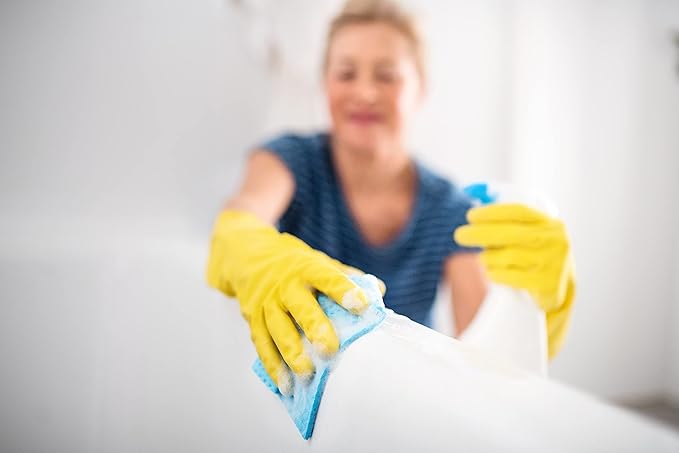 Soft Scrub Yellow Reusable Latex Household Glove - Image 6