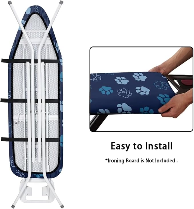 Bone Dog Paw Ironing Board Covers Durable Stain Resistant Hook and Loop - Image 4