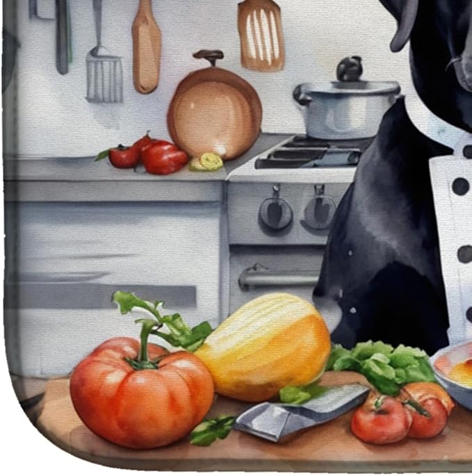 Caroline's Treasures DAC6276DDM Black Labrador Retriever The Chef Dish Drying - Image 4