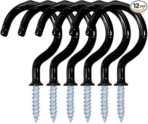 12 Pack Vinyl Coated Ceiling Hooks, Screw-in Mug Hooks by yuntop