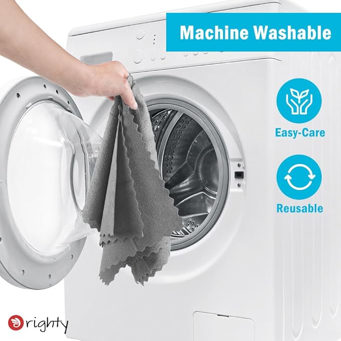 Orighty Grey Microfiber Cleaning Cloth, 24 Pack Highly Absorbent Cleaning Rags - Image 7
