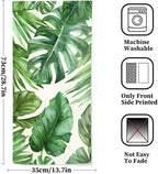 Palm Leaves Tropical Hand Towels Set of 2 Highly Absorbent Breathable Floral - Image 2