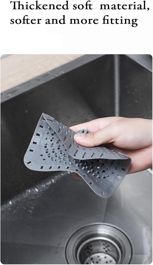 Drain Hair Catcher, Silicone Bathtub Drain Protector 2 PCS - Image 4