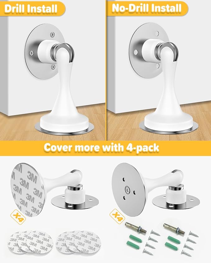 Magnetic Door Stoppers for Bottom of Door - Image 4