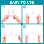 30 Pcs Travel Hangers Portable Foldable Travel Hanger Organizer, Plastic Cruise - Image 6
