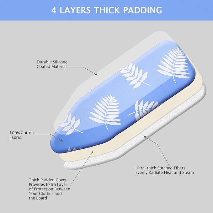 SheeChung Ironing Board Cover and Pad 15 x 49 Inch, Iron Board Cover - Image 4