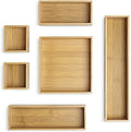 Whitmor 6-Piece Bamboo Drawer Organizers by Whitmor