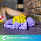 HOMEXCEL Purple Microfiber Cleaning Cloth, 12 Pack Premium Microfiber Towels - Image 3