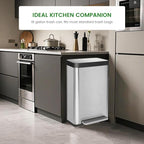 18 Gallon Stainless Steel Step Trash Can - Image 3