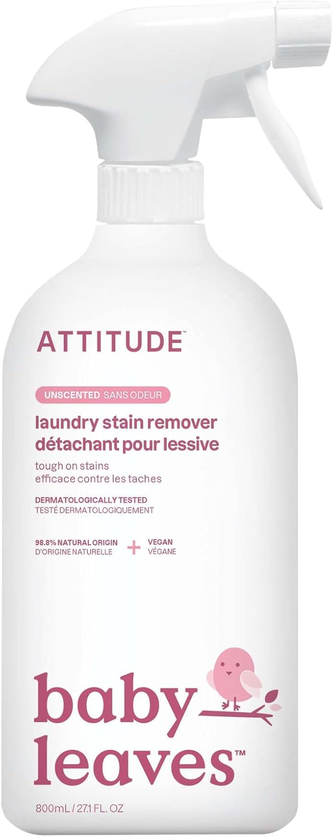 ATTITUDE Baby Laundry Stain Remover, Plant and Mineral-Based Ingredients by ATTITUDE