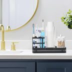 MYITYARD Toothbrush Holders for Bathrooms, Cotton Swabs & Cups Dispenser Set - Image 7