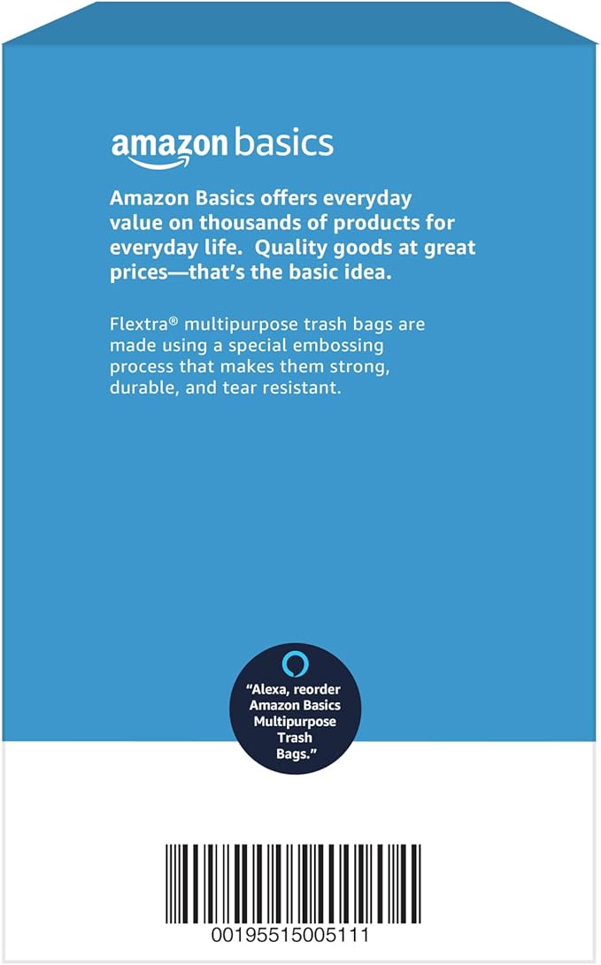 Amazon Basics Flextra Multipurpose Drawstring Trash Bags, 30 Gallon - Image 6